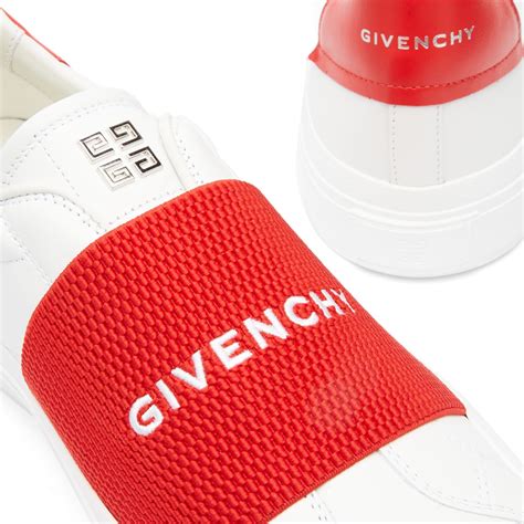 givenchy elastic strap sneakers red|Givenchy city sport shoes.